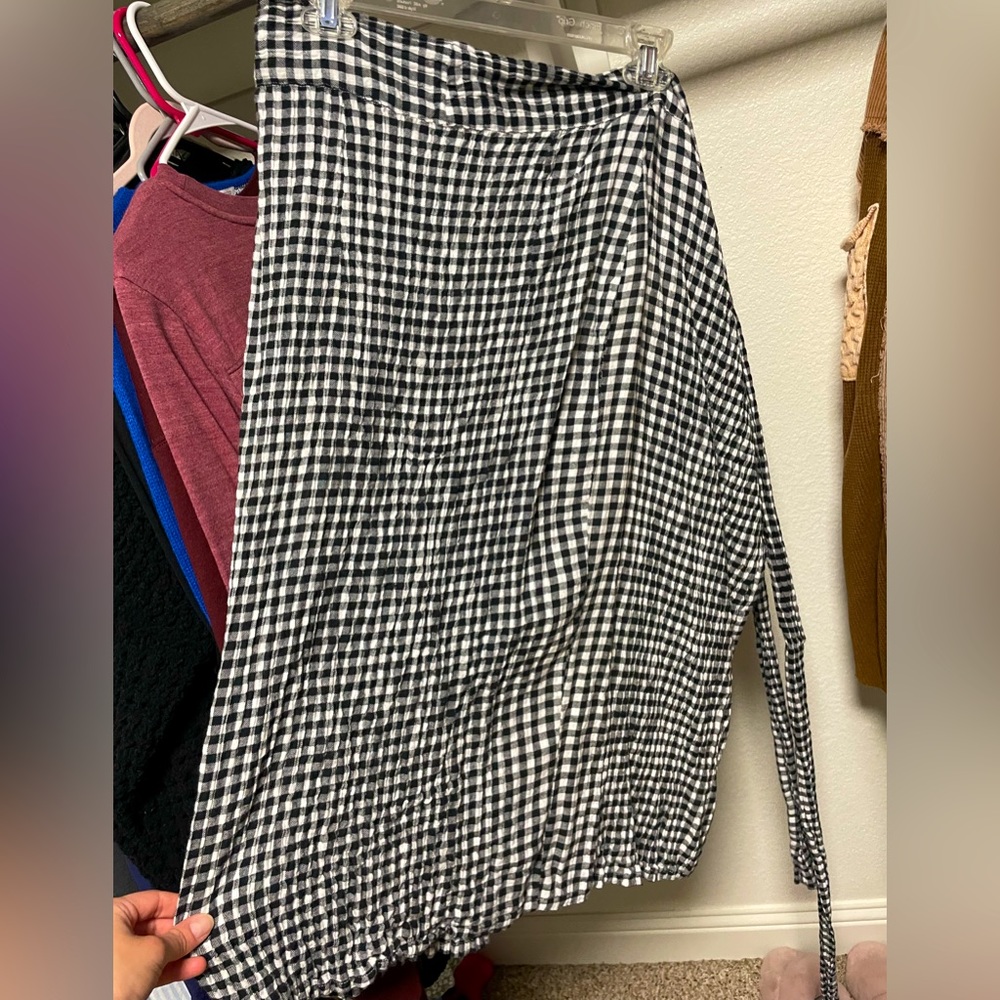 Vici Dolls wrap midi skirt with ties